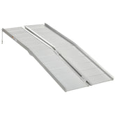 Portable Textured Aluminum Folding Wheelchair Threshold Ramp